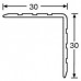 Adam Hall 6105 Aluminijumski ugaoni (L) profil 30x30mm